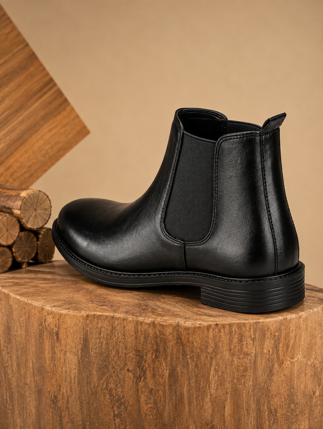 Classic Black Chelsea Boots for Men