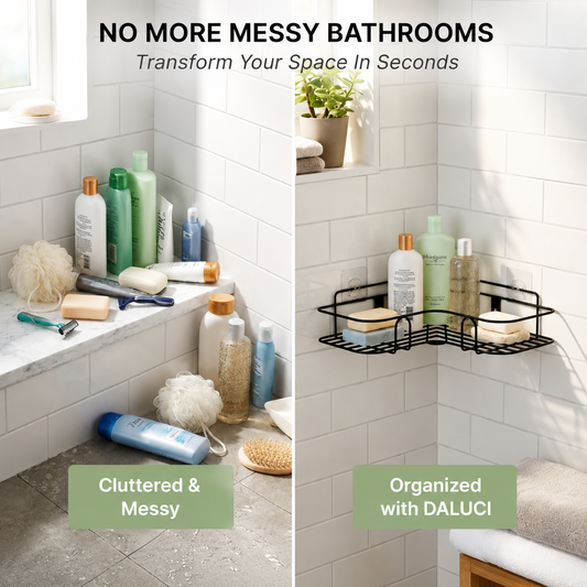 Premium Corner Shower Organizer | Bathroom Storage Shelf