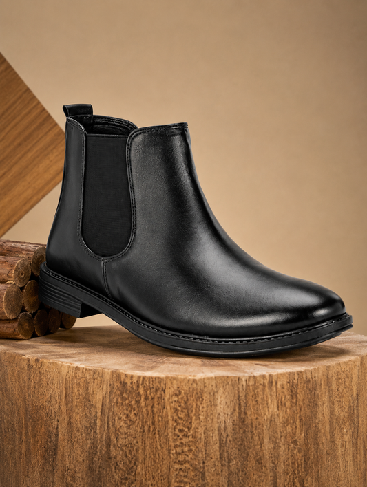 Classic Black Chelsea Boots for Men