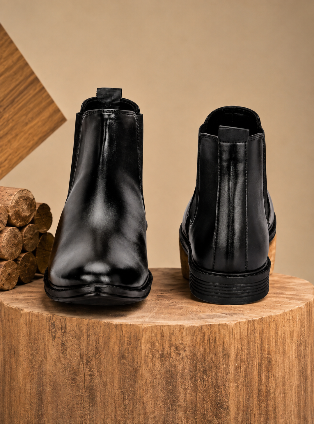Classic Black Chelsea Boots for Men